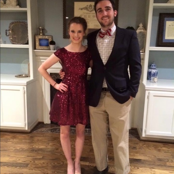 B. DARLIN Crimson sequin mini dress - Picture 10 of 10